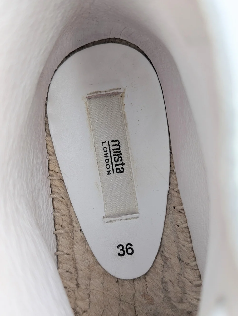 Miista Women's (Sz 36) White Leather Lace-Up Peep-Toe Espadrilles/Shoes/Sandals - Picture 16 of 16